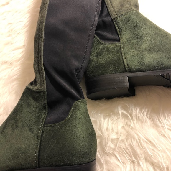 NEW Shoe’N Tale Green Over knee stretch boot - Picture 6 of 8